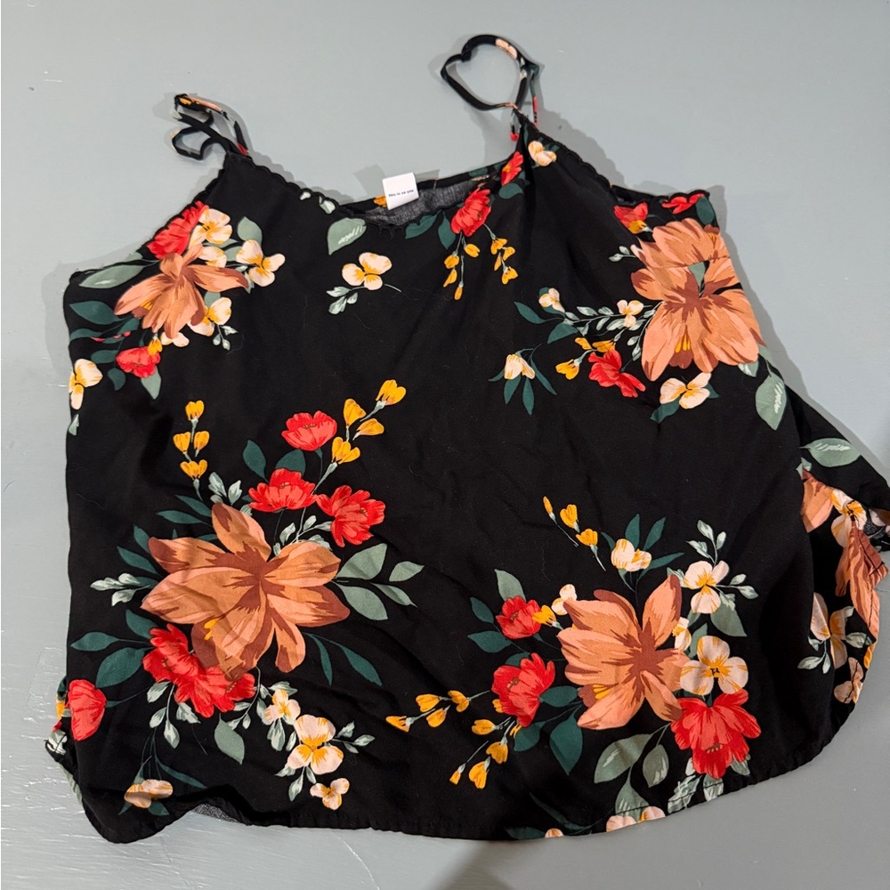 Adjustable strap tank top